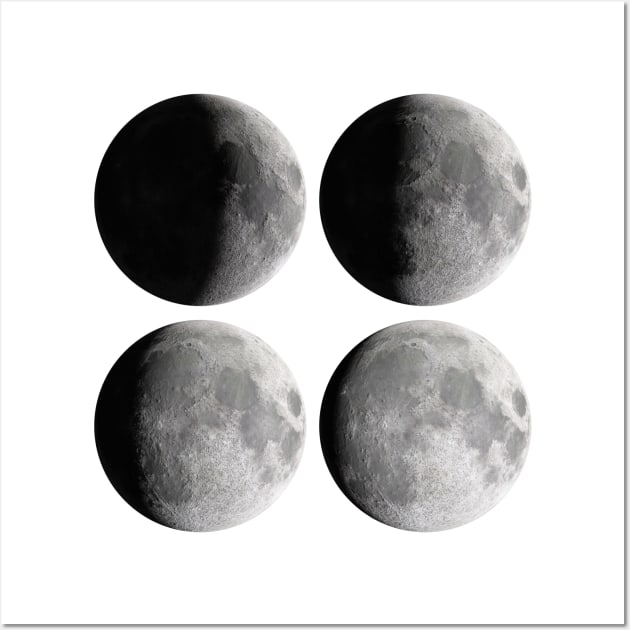 Astrochemistry Month Moon Full Moon Space Wall Art by OnlyWithMeaning